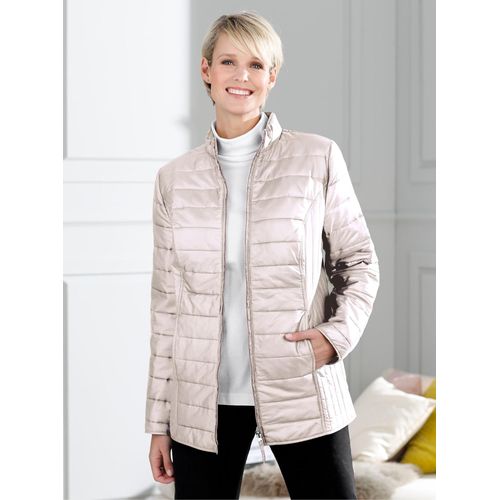 Steppjacke CLASSIC BASICS, Damen, Gr. 44, weiß (wollweiß), 100% Polyester, unifarben, figurumspielend, Langarm, Jacken
