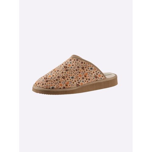 Hausschuh CASUAL LOOKS, Damen, Gr. 37, beige, Textil, modisch, Schuhe