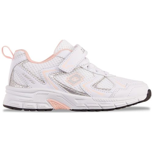 Sneaker LOTTO, Kinder, Gr. 27, rosa (weiß, rose), Synthetik, Kunstfaser, metallic, sportlich, Schuhe, - ohne Schnüren: mit Elastiksenkeln