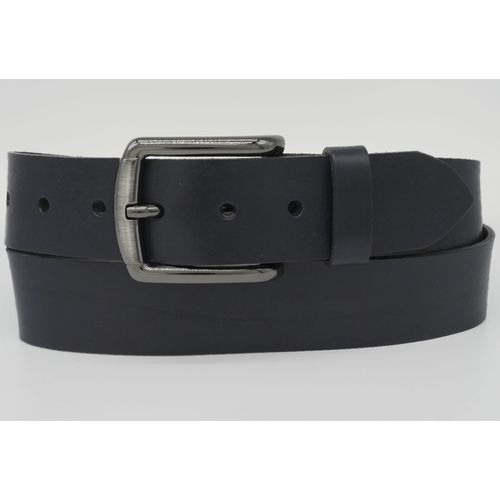 Ledergürtel ANNAMATONI, Damen, Gr. 100, blau (marine), Rindsleder, unifarben, casual, Gürtel