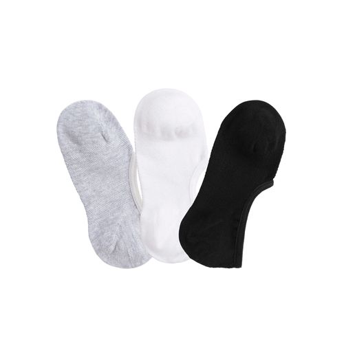Füßlinge LASCANA ACTIVE, Damen, Gr. 39-42, schwarz-weiß (schwarz, weiß, grau, meliert), Baumwollmischung, uni und meliert, elastisch, Socken, mit Pikee Struktur