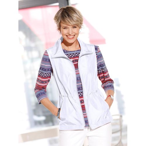 Kurzweste CLASSIC BASICS, Damen, Gr. 52, weiß, 100% Polyester, unifarben, Westen