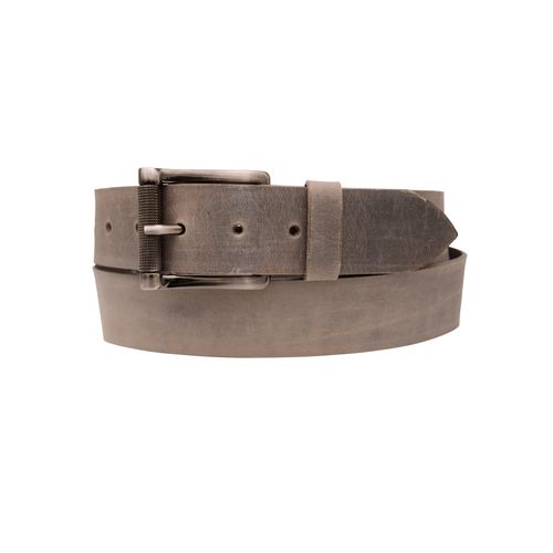 Ledergürtel ANNAMATONI, Damen, Gr. 100, grau, Rindsleder, unifarben, modisch, Gürtel