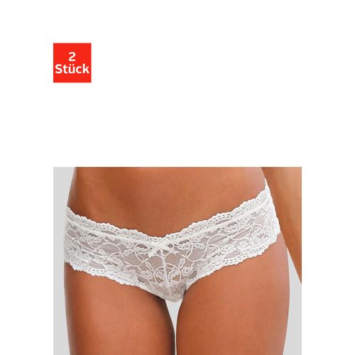 Panty VIVANCE, Damen, Gr. 32/34, beige (creme), Spitze, Obermaterial: 89% Polyamid, 11% Elasthan, figurbetont, Unterhosen, aus elastischer Spitze, sexy Dessous