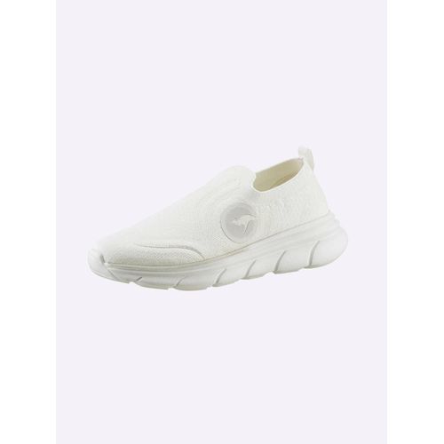 Slipper KANGAROOS, Damen, Gr. 37, grau (weiß, grau), Textil, sportlich, Schuhe
