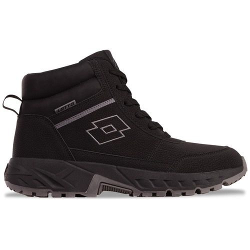 Schnürboots LOTTO, Gr. 42, schwarz, Synthetik, Textil, Schuhe