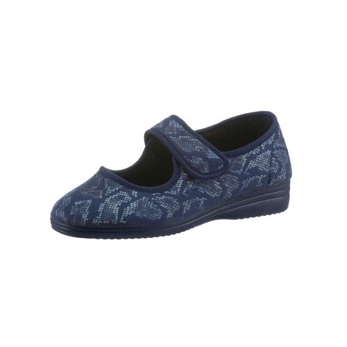 Hausschuh CLASSIC, Damen, Gr. 42, blau (marine), Textil, Basic, Schuhe