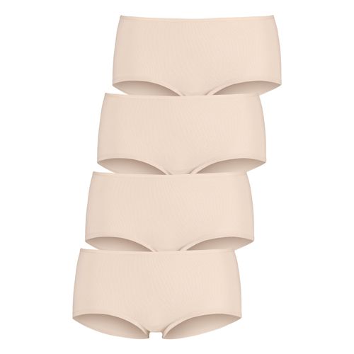 Hipster LASCANA, Damen, Gr. 36/38, beige (champagner), Obermaterial: 95% Baumwolle, 5% Elasthan, unifarben, Unterhosen, aus elastischer Baumwolle