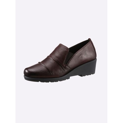 Slipper AIRSOFT, Damen, Gr. 36, rot (bordeaux), Glattleder, feminin, Schuhe