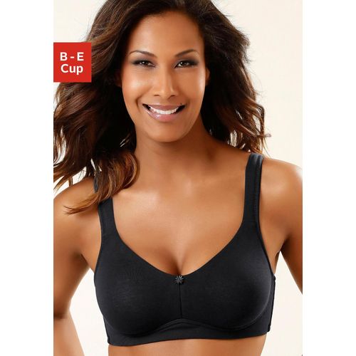 Schalen-BH NUANCE, Damen, Gr. 85, Cup E, schwarz, Jersey, Spacer, Obermaterial: 40% Baumwolle, 40% Polyester, 20% Elasthan, Basic, BHs BH Bügelloser-BH Schalen-BH T-Shirt-BH, mit Spacer-Schalen ohne Bügel