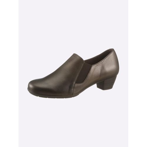 Pumps CASUAL LOOKS, Damen, Gr. 36, braun (bronzefarben), Glattleder, feminin, Schuhe