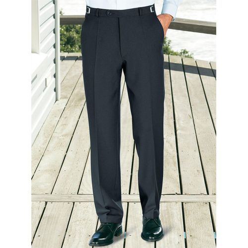 Anzughose CLASSIC, Herren, Gr. 52, Normalgrößen, grau, 100% Polyester, unifarben, lang, Hosen