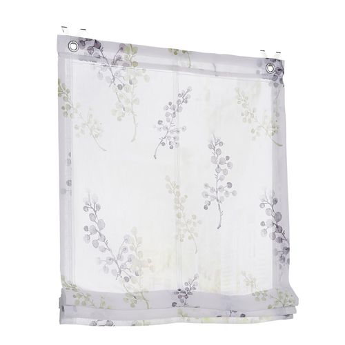Raffrollo HEINE HOME Gr. 4, grün (grün, weiß), B:100cm H:140cm, Raffrollos