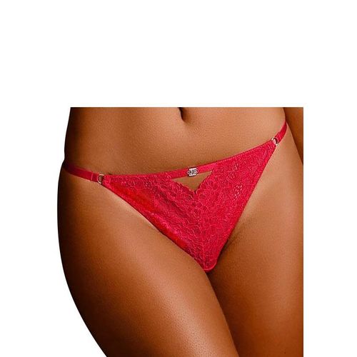 String JETTE, Damen, Gr. 36/38, rot, Microtouch, Obermaterial: 90% Polyamid, 10% Elasthan, figurbetont, Unterhosen, mit verführerischer Schnürung