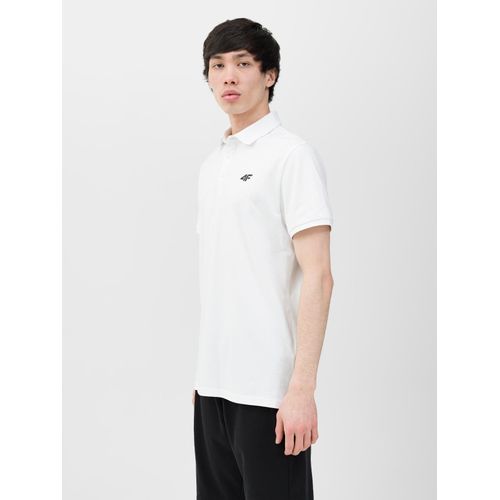 Poloshirt 4F, Herren, Gr. XXXL, weiß, Obermaterial: 100% Baumwolle, sportlich, Kurzarm, Shirts
