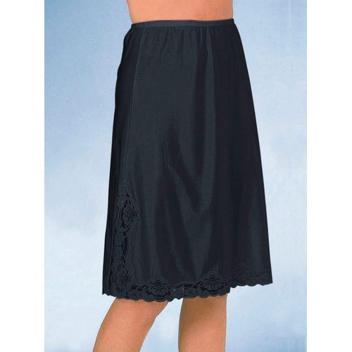 Unterrock, Damen, Gr. 42, schwarz, 100% Polyester, unifarben, Röcke