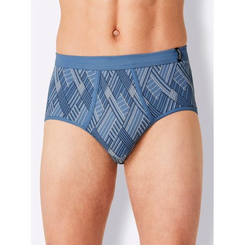 Slip KINGS CLUB, Herren, Gr. 6, blau (mittelblau, bedruckt), 100% Baumwolle, Unterhosen