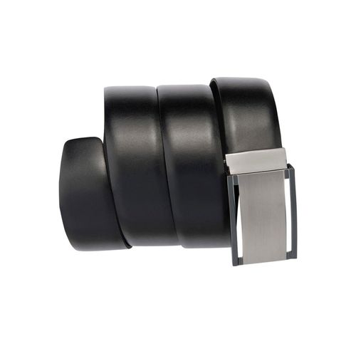 Koppelgürtel BERND GÖTZ, Herren, Gr. 90, schwarz, Leder, unifarben, Gürtel, mit gebürsteter Koppelschließe