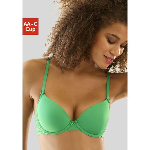 Schalen-BH NUANCE, Damen, Gr. 90, Cup AA, grün, Spitze, Microtouch, Obermaterial: 85% Polyamid, 15% Elasthan, feminin, BHs, im Rücken aus Spitze, Cups aus Microtouch, Dessous