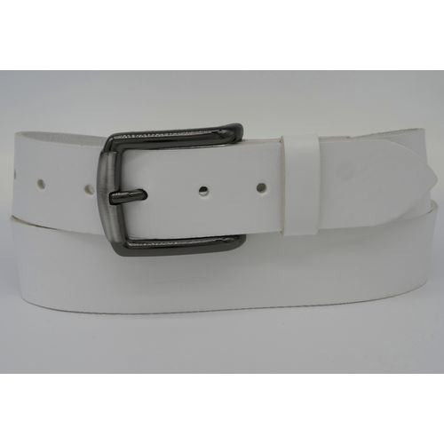 Ledergürtel ANNAMATONI, Damen, Gr. 100, weiß, Rindsleder, unifarben, casual, Gürtel