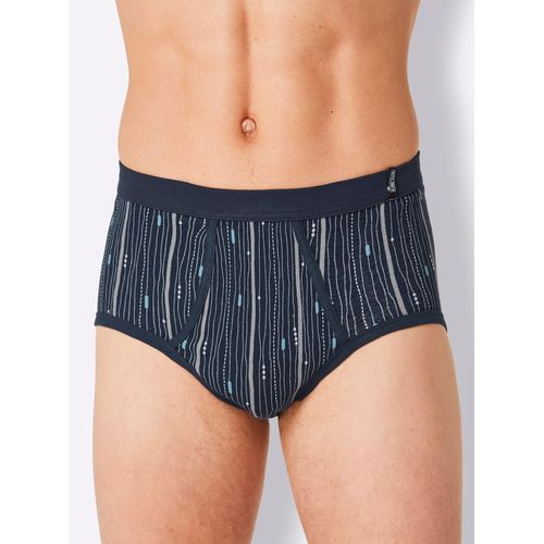 Slip KINGS CLUB, Herren, Gr. 10, blau (marine, bedruckt), 100% Baumwolle, Unterhosen