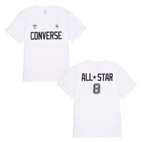 T-Shirt CONVERSE, Herren, Gr. L, weiß, Obermaterial: 100% Baumwolle, sportlich, Shirts