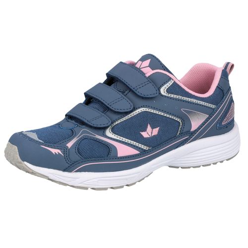 Laufschuh LICO "Joggingschuh Silas V", Damen, Gr. 42, blau (grau), Synthetik, Schuhe Klettschuh Modernsneaker Halbschuh Laufschuh