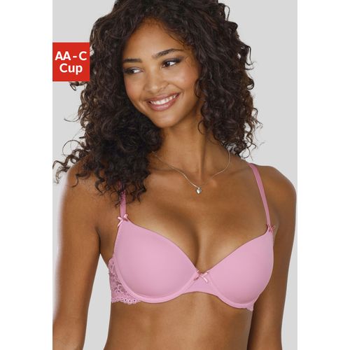 Schalen-BH NUANCE, Damen, Gr. 80, Cup C, pink, Spitze, Microtouch, Obermaterial: 85% Polyamid, 15% Elasthan, feminin, BHs, im Rücken aus Spitze, Cups aus Microtouch, Dessous