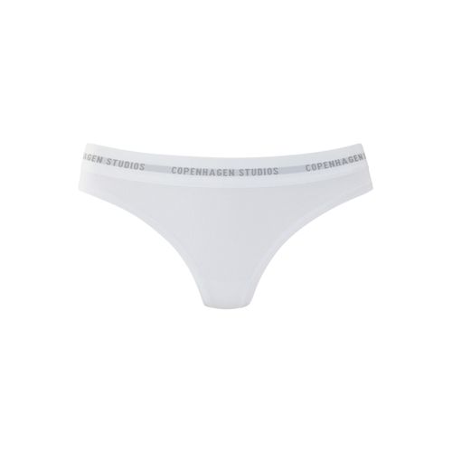 String COPENHAGEN STUDIOS, Damen, Gr. M (38), weiß, Single Jersey, Obermaterial: 50% Modal (TENCEL), 45% Baumwolle, 5% Elasthan (LYCRA), unifarben, körpernah, Unterhosen, mit elastischem Logobund