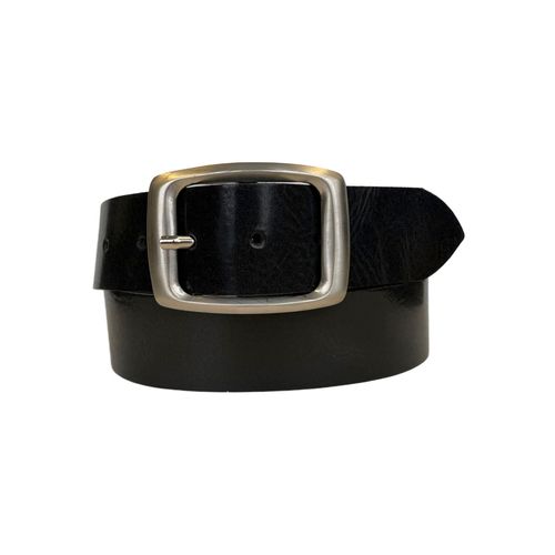 Ledergürtel ANNAMATONI, Damen, Gr. 100, schwarz, Rindsleder, klassisch,modisch, Gürtel