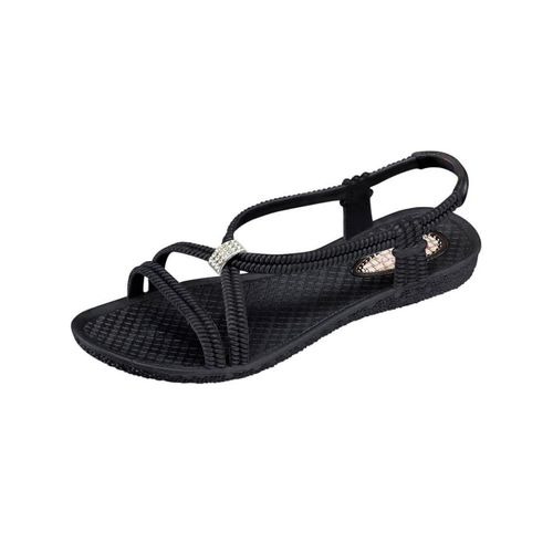 Sandalette SIEBI`S, Gr. 40, schwarz, Synthetik, Schuhe