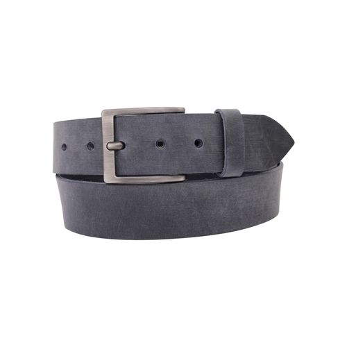 Ledergürtel ANNAMATONI, Damen, Gr. 105, blau (marine), Leder, casual,klassisch,modisch, Gürtel
