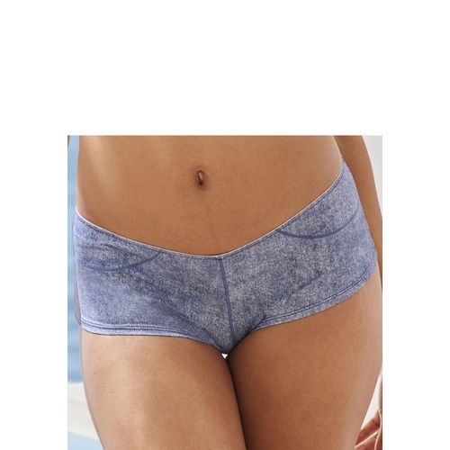 Panty VIVANCE, Damen, Gr. 48/50, blau (dunkelblau denim), Microtouch, Obermaterial: 85% Polyamid, 15% Elasthan, Unterhosen, in Jeans-Optik