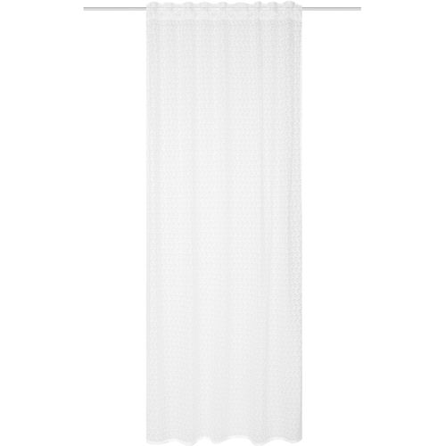 Gardine HEINE HOME Gr. 1, weiß (wollweiß), B:140cm H:145cm, Polyester, Gardinen