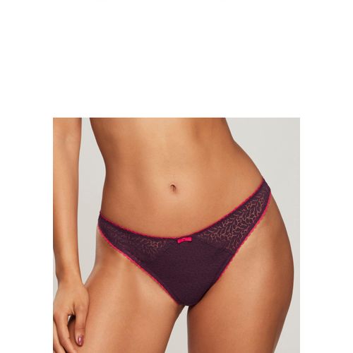 String NUANCE, Damen, Gr. 48/50, lila (aubergine), Spitze, Obermaterial: 91% Polyamid, 9% Elasthan, Unterhosen, aus edler, leicht transparenter Spitze