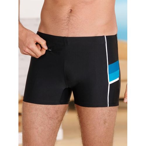 Badehose, Herren, Gr. 9, Normalgrößen, schwarz, Elasthan, Polyamid, Badehosen