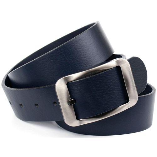 Ledergürtel ANTHONI CROWN, Damen, Gr. 95, blau, Leder, unifarben, Gürtel