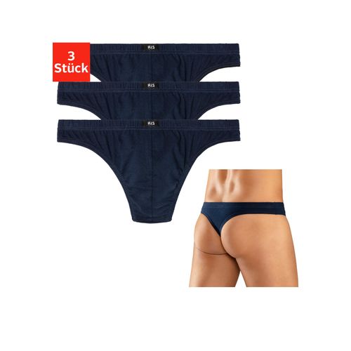 String H.I.S, Herren, Gr. M, blau (marine), Jersey, Obermaterial: 95% Baumwolle, 5% Elasthan, unifarben, körpernah, Unterhosen, aus weichem Baumwoll-Stretch