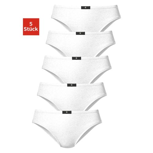 Slip H.I.S, Damen, Gr. 54, weiß, Obermaterial: 95% Baumwolle, 5% Elasthan, unifarben, körpernah, Unterhosen, aus elastischer Baumwoll-Qualität