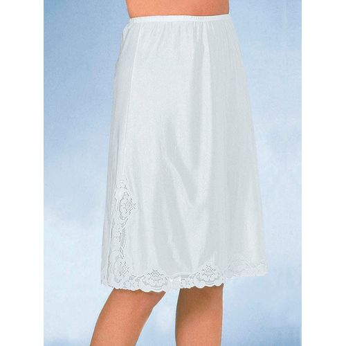 Unterrock, Damen, Gr. 40, weiß, 100% Polyester, unifarben, Röcke