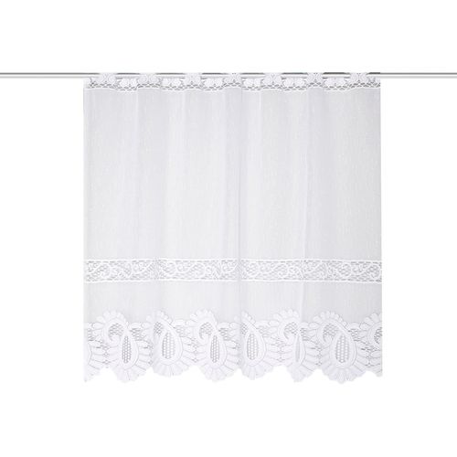 Gardine HEINE HOME Gr. 2, weiß, B:100cm H:100cm, Polyester, Gardinen