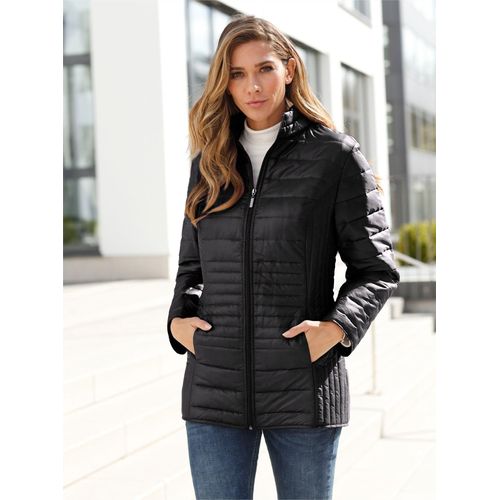 Steppjacke CLASSIC BASICS, Damen, Gr. 46, schwarz, 100% Polyester, Wattierung:100% Polyester, unifarben, Langarm, Jacken