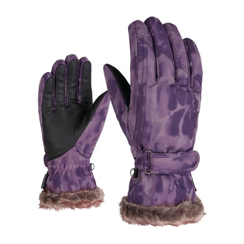 Skihandschuhe ZIENER "KIM", Damen, Gr. 6,5, lila, Kunstfaser, Handschuhe