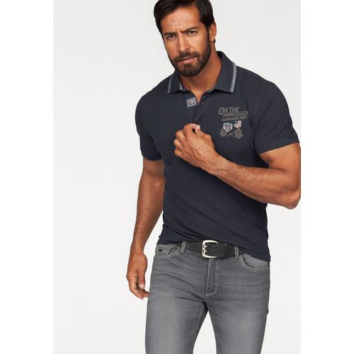 Poloshirt ARIZONA, Herren, Gr. XXXL (64/66), blau (nachtblau), Piquu00e9, Obermaterial: 100% Baumwolle. Gewebtes Material: 100% Baumwolle, bestickt, casual, normal, Kurzarm Rippbündchen, Shirts, Kurzarm, mit Rippbündchen, Polokragen mit Knöpfen, Topseller