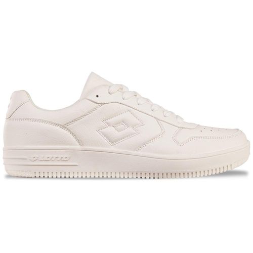 Sneaker LOTTO, Gr. 42, weiß, Synthetik, unifarben, sportlich, Schuhe, - im Lowcut-Basketballdesign