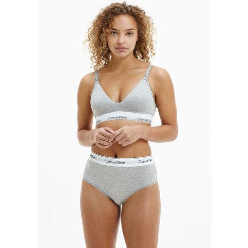 Still-BH, Damen, Gr. XL, N-Gr, grau, Obermaterial: 53% Baumwolle, 35% Modal, 12% Elasthan, CALVIN KLEIN UNDERWEAR, modisch, BHs Bustier BH Still-BH, mit Logo Unterbrustband