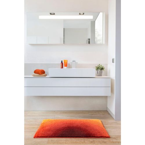 Badematte GRUND Gr. 2, orange, rechteckig (60cm x 100cm),, Badematten