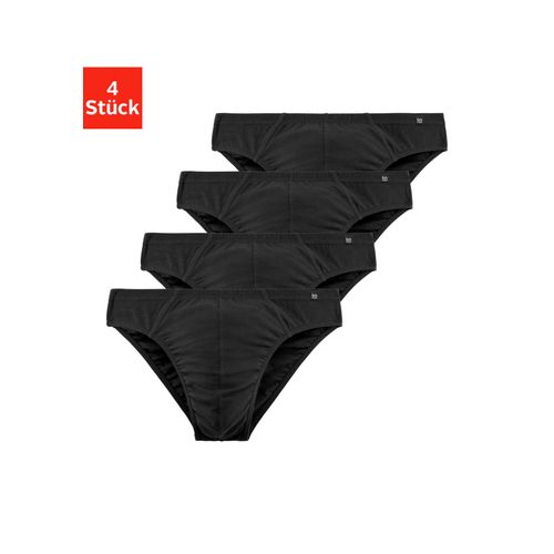 Slip LE JOGGER, Herren, Gr. XXL (8), schwarz, Jersey, Obermaterial: 95% Baumwolle, 5% Elasthan, unifarben, körpernah, Unterhosen, schmaler Bund mit Markenlabel