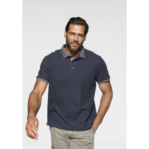 Poloshirt ARIZONA, Herren, Gr. XL (56/58), blau (navy), Piquu00e9, Obermaterial: 100% Baumwolle, casual, normal, Kurzarm Rippbündchen kontrastfarben, Shirts, Kurzarm, mit Rippbündchen, Polokragen, aus Piqué-Stoff