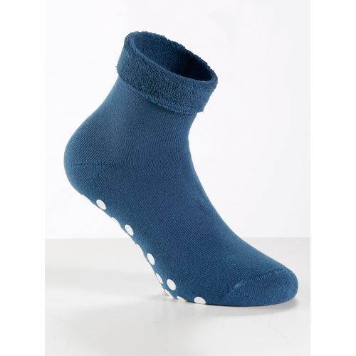 ABS-Socken WÄSCHEPUR, Damen, Gr. 1/35, blau, 80% Baumwolle, 15% Polyamid, 5% Elasthan, Socken